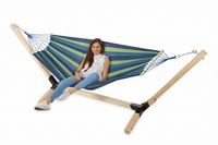 Viking Choice Hangmat met standaard - 325x90x110 cm - tot 300 kg - 8720602818798