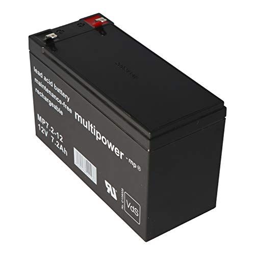 akku-net Multipower MP7.2-12 PB-batterij 12 volt 7.2Ah VDS-goedkeuring