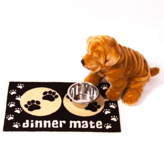 Pet rebellion voermat dinner mate zwart 60x40 cm