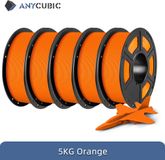 Filament d'imprimante 3D - PLA 1,75 mm - Convient à la technologie FDM - 5 kg - Écologique - Orange