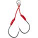 Savage Gear Bloody Assist Single Hook J - 4 Assisthaken, Taille : 1/0