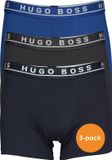 BOSS Hugo Boss 3P Multi VI Heren Boxershorts - Maat XL - Blauw - Katoen