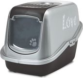 Toiletzitting Nobby Nestor Kattenbak Zwart/Grijs 56 x 39 x 38,5 cm