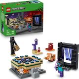 LEGO Minecraft Reis naar de Nether en het End-Portaal Bouwpakket met Speelgoed voor Kinderen - Incl. Held, Enderman en Baby Hoglin Figuren - Cadeau voor Gamers, Jongens en Meisjes vanaf 7 Jaar - 21584