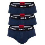HUGO Hipster Briefs (3-Pack) - Men's Slips - Blue - Size: M