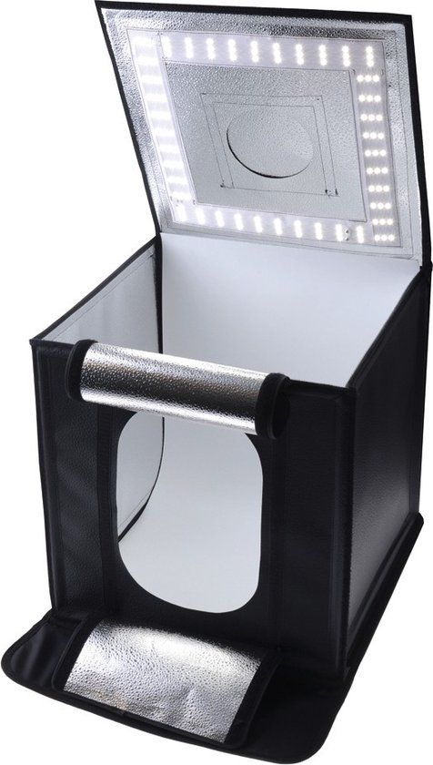 Caruba Portable Fotostudio LED 50x50x50cm - Zwart