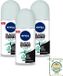 Nivea Black & White Invisible Active Déodorant Roll-on 50 ml (3 pièces)