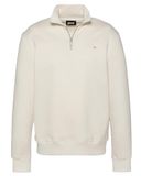 Schott SWCASUAL4 Sweatshirt COL Trucker Blanc cassé