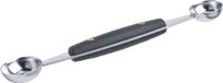 KitchenCraft Meloenschep Dubbel 2,4 - 3 Cm Tweezijdig RVS Zilver