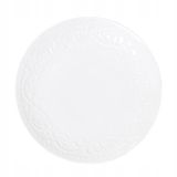 Homla Sylia Porseleinen Dinerbord met Ornament, Wit, 27 cm