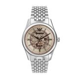 Emporio Armani AR60095 Mannen Horloge 43 mm - Zilverkleurig
