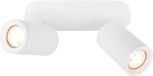 LEDVION LED Plafondspot Wit 2-lichts GU10 Dimbaar 3W 2700K Rechthoek