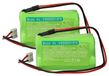 vhbw 2x batterie compatible avec ABM KCW013(SC), KEU013(SC), KDU013(SC), KLU008, KWD(W), KLU013(SC) sortie de secours, éclairage de secours (2000 mAh, 4,8 V, NiMH)