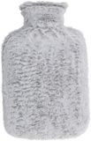 Home & Styling Bouillotte Faux Fur - 1.75 Liter - Gris clair