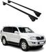 Omac Barres De Toit Pour Toyota Land Cruiser 1990-2026 – Tüv / Din 75302:2019 – Antivol Inclus – Charge Max 75 Kg – 2 Barres Noir