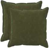 vidaXL - Kussensloop - 2 stuks - HOUTEN - Groen - 55 x 55 cm - Katoensatijn
