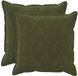 vidaXL - Kussensloop - 2 stuks - HOUTEN - Groen - 55 x 55 cm - Katoensatijn