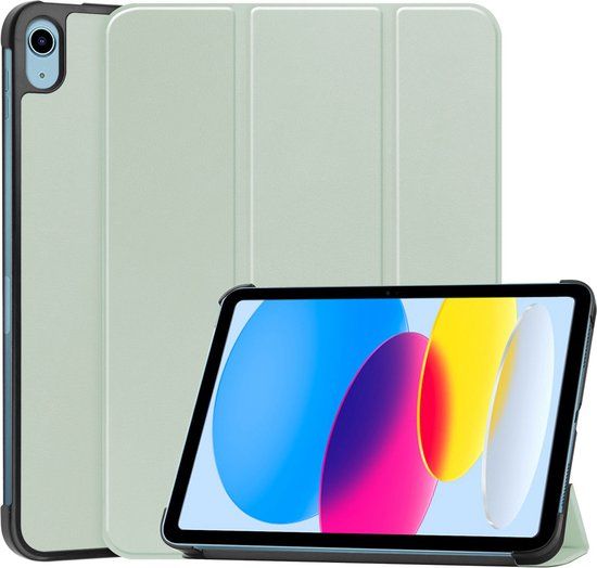 iMoshion Trifold Bookcase for iPad 10 (2022) 10.9 inch - Light Green