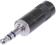 REAN NYS231B 3,5mm Jack (m) connector - metaal - 3-polig / stereo