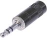REAN NYS231B 3,5mm Jack (m) connector - metaal - 3-polig / stereo