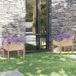 Maison Exclusive - Jardinières, 2 pièces, 70x70x70 cm, bois massif, pin