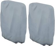 Merkloos / Sans marque Waterdichte Stoelhoes - 2 Stuks - Tuinstoelhoes - Beschermhoes Tuinmeubelen - Hoes Voor Klapstoelen - Hoes Tuinmeubelen - Tuinstoel Hoes - 71x20/34x110cm - Voor Buiten In De Tuin, Balkon Of Terras - Grijs - 210D Oxford-doek - Waterdichte - Duurzaam