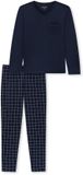 SCHIESSER Pyjama lang Heren nachtblauw