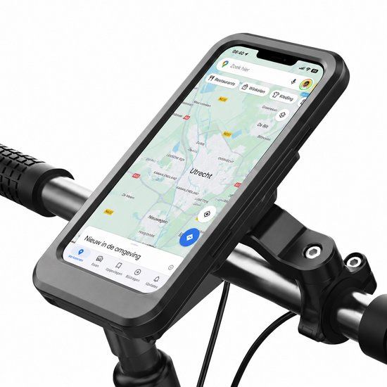 Lightyourbike VOLT Fietshouder - telefoonhouder met 5.000 mAh powerbank - waterdicht