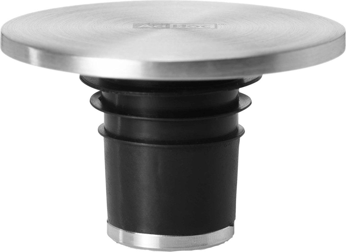 AdHoc Wijnafsluiter Champ - Rvs - Ø4,5cm - Zilverkleurig