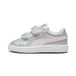 PUMA Smash 3.0 Glitz Glam V INF Babysneakers voor meisjes, glacial gray-Frosty Pink, maat 26