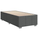VidaXL Boxspring met matras stof donkergrijs 180x200 cm