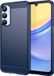 Techsuit Hoesje geschikt voor Samsung Galaxy A16 - Carbon Silicone Back Cover - Blauw