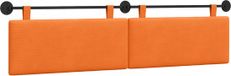 vidaXL Hangend Hoofdbord Corduroy Stof Oranje