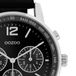 OOZOO Timepieces C10813 Unisex Zilverkleurig Horloge met Zwarte Leren Band