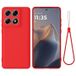 Motorola Coque Motorola Edge 70 Pro en silicone liquide avec dragonne - Rouge