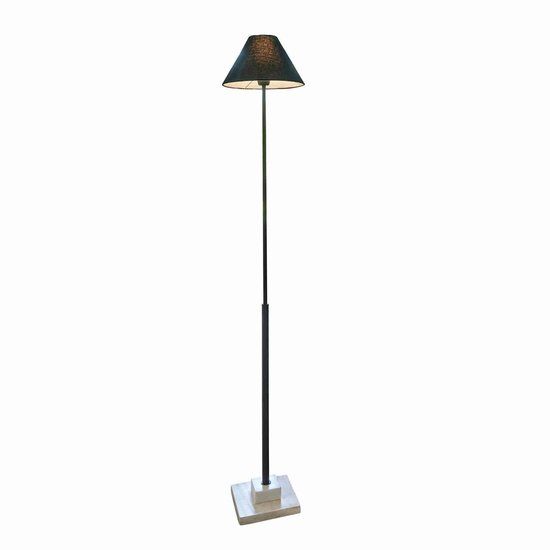 Loberon Vloerlamp Orvienne zwart/wit