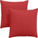 vidaXL - Zitkussens - 2 stuks - Stof - Rood - 80 x 80 cm