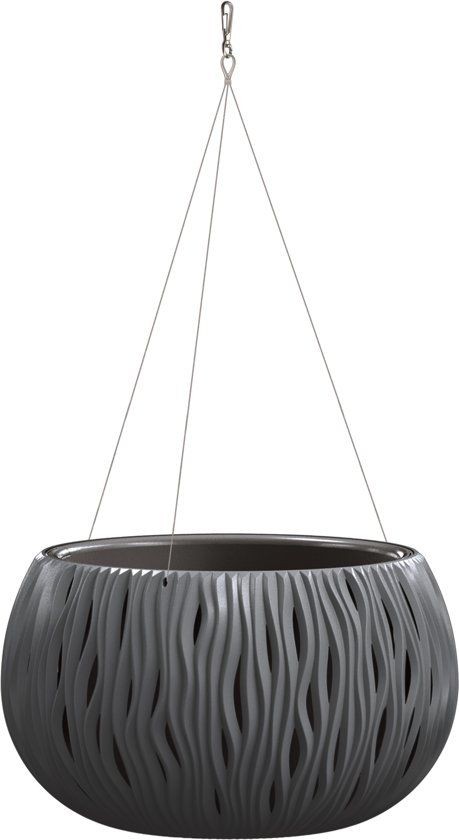Prosperplast Hangpot Sandy Bowl WS Set 37cm ANTRACIET