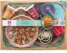 Merkloos Pizzaset Hout Meerkleurig