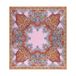 Roeckl Doek ' PAISLEY REFLECTION ' geel / rosa / lichtroze / rood / oranjerood / kersrood / lichtrood