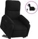 vidaXL Fauteuil releasable électrique réglable microfibre noir