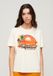 Superdry Travel Souvenir T-shirt Dames Ecru Marl
