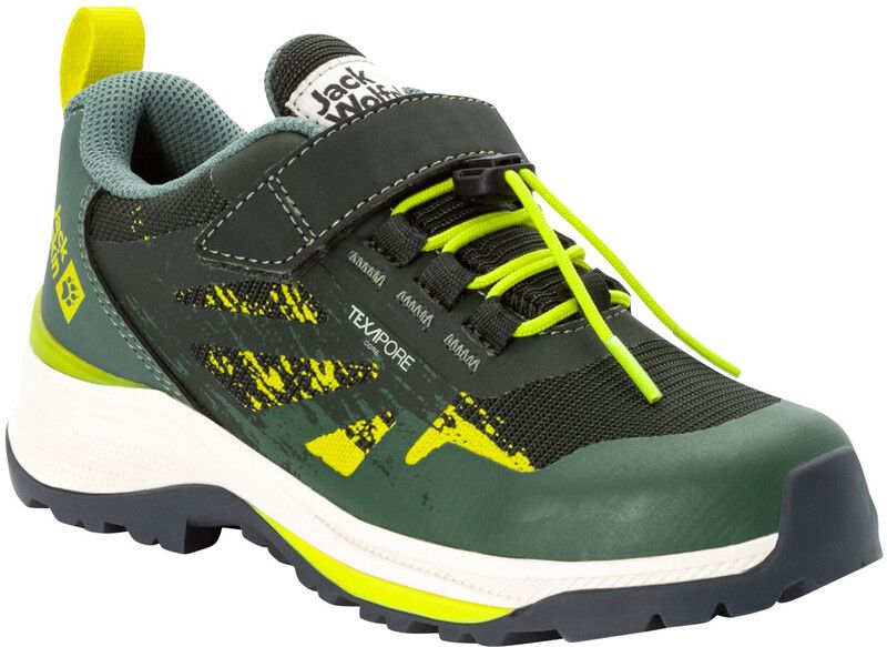 Jack Wolfskin Vili Hiker Texapore Low - Kids - Olive - EU 35