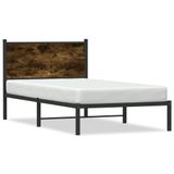 VidaXL Bedframe Gerookt Eiken 180x200 cm