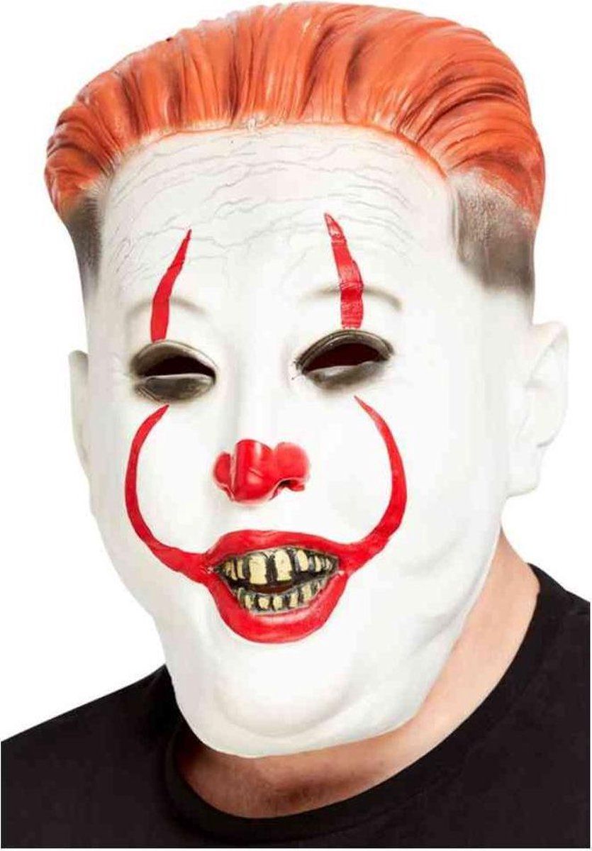 Smiffys Clown Dictator Overhead Mask White