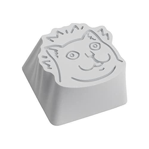 ZOMOPLUS Aluminium Keycap Katze Mur - weiß