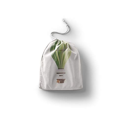 Bonamaison Bedrukte katoenen tas met trekkoord - 20 x 30 cm