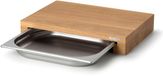 Continenta Planche à découper avec tiroir en inox - Bois de chêne - 39 x 27 x 6cm