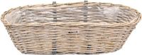 Van der Leeden Balkonmand - ovaal - rotan gevlochten - 56 x 22 x 17 cm