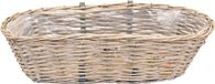 Van der Leeden Balkonmand - ovaal - rotan gevlochten - 56 x 22 x 17 cm